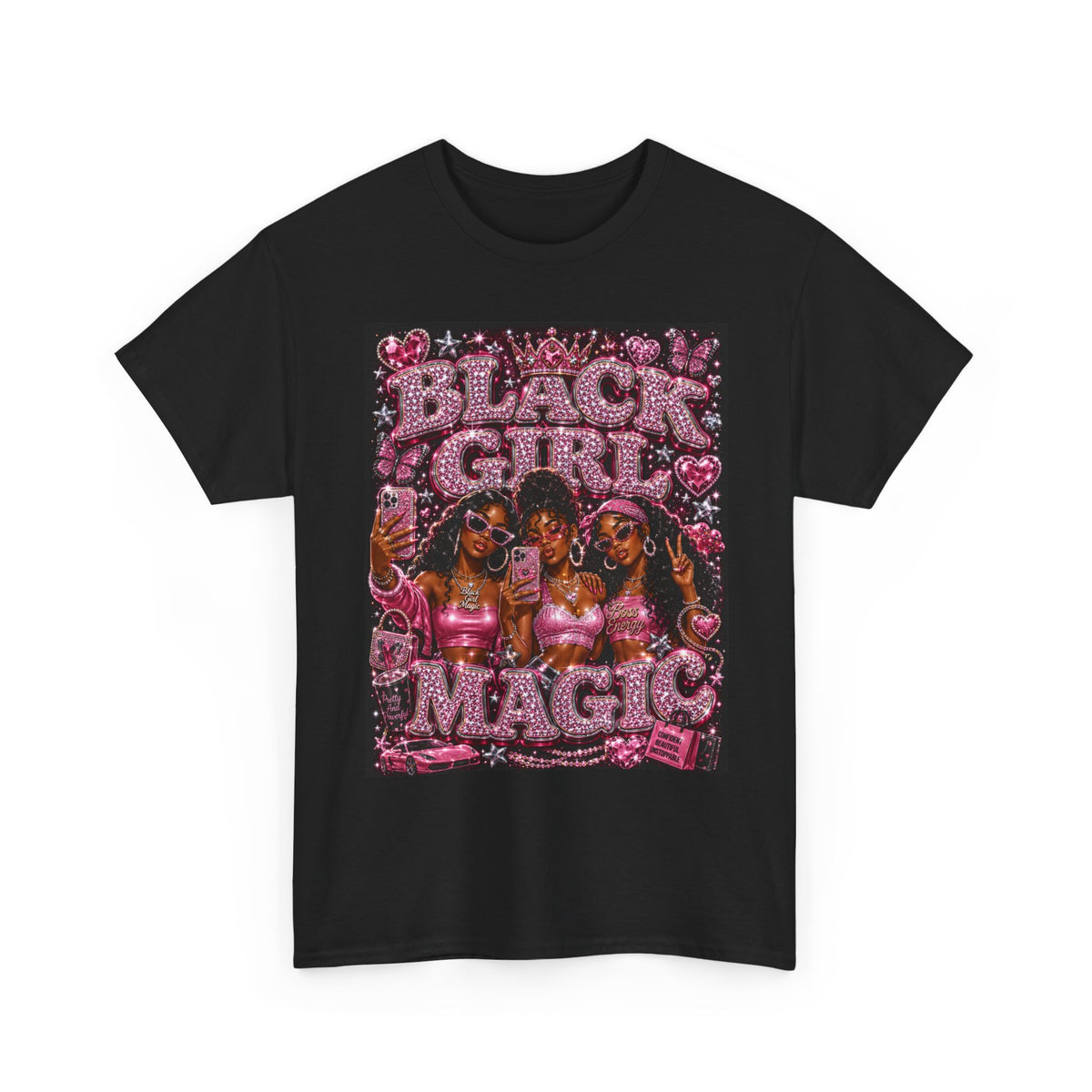 Black Girls Magic Bling Tee ✨👑