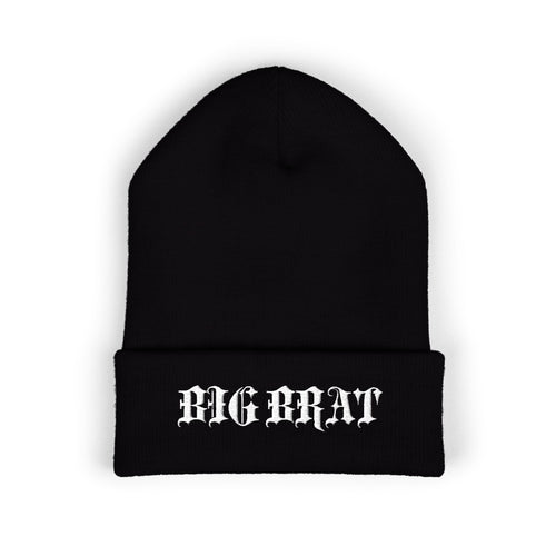 BIG BRAT Gothic Beanie *White Lettering*