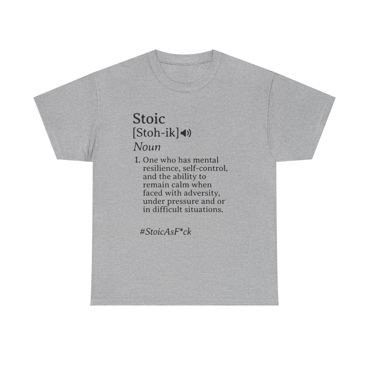 🖤 Stoic Definition Graphic Tee | Unbothered Energy ✨