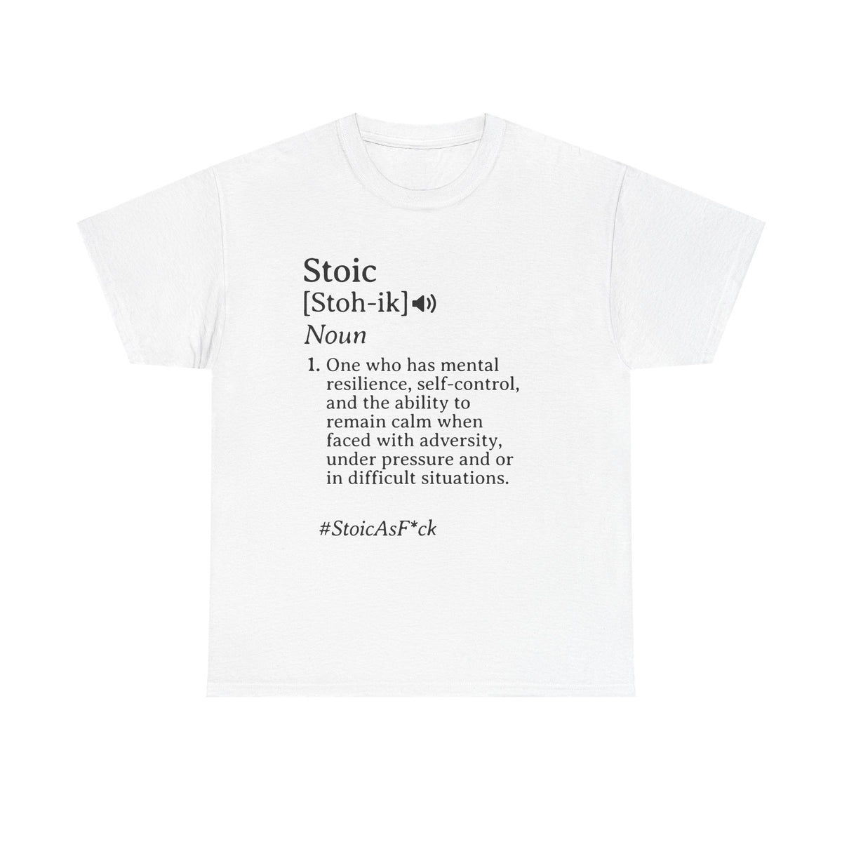 🖤 Stoic Definition Graphic Tee | Unbothered Energy ✨