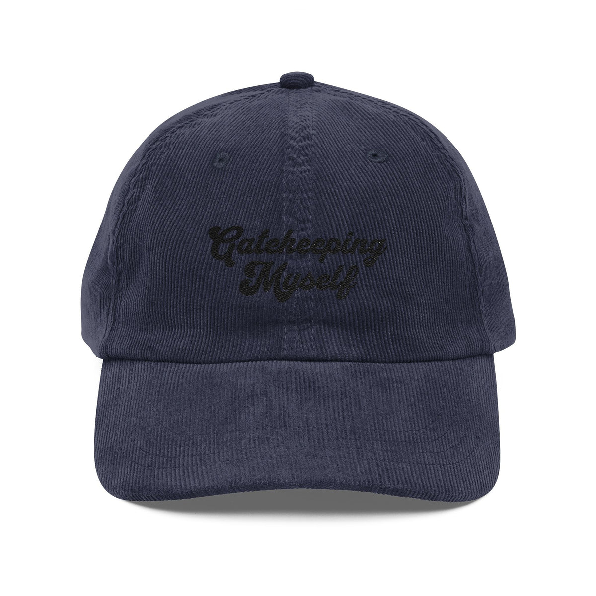 ✨💅🧢Gatekeeping Myself Vintage Corduroy Cap 🧢💅✨