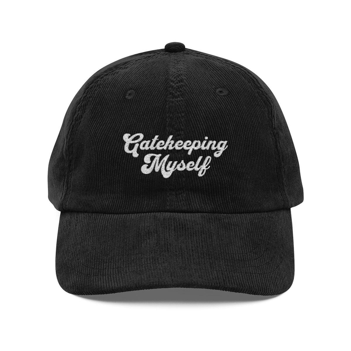 ✨💅🧢Gatekeeping Myself Vintage Corduroy Cap 🧢💅✨