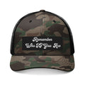 Remember Who TF You Are Camouflage Trucker Hat