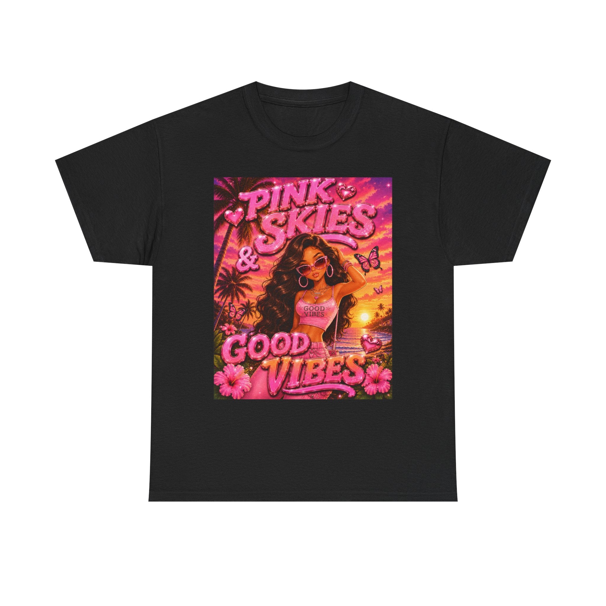 Pink Skies & Good Vibes Tee