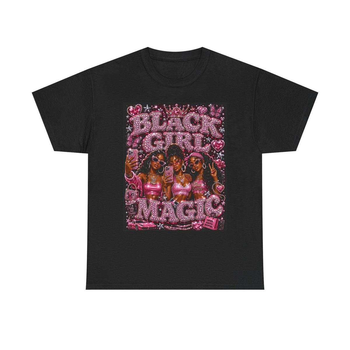 Black Girls Magic Bling Tee ✨👑
