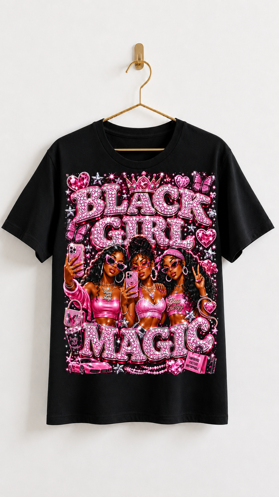 Black Girls Magic Bling Tee ✨👑