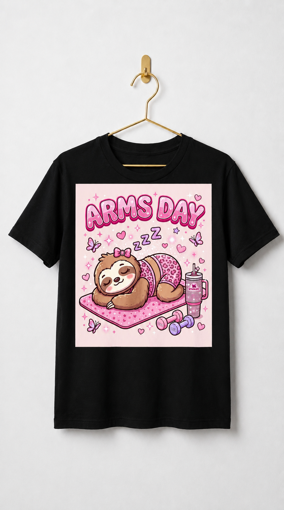 Arms Day Sloth Tee ✨💅