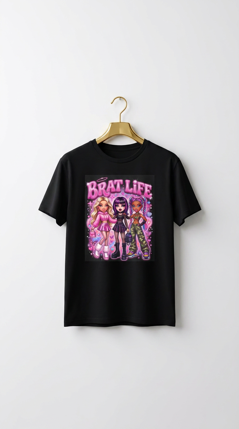 Brat Life Y2K Tee 💖✨