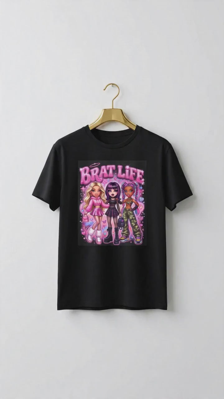Brat Life Y2K Tee 💖✨